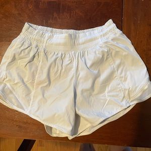 Lululemon running shorts white size 4